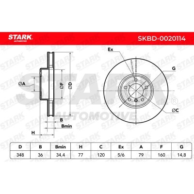 Brake Disc Stark SKBD-0020114 SKBD-0020114 - photo 5