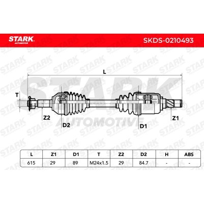 Drive Shaft Stark SKDS-0210493 SKDS-0210493 - photo 7