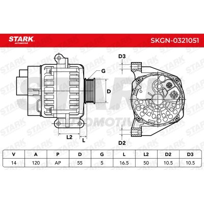 Alternator Stark SKGN-0321051 SKGN-0321051 - photo 7