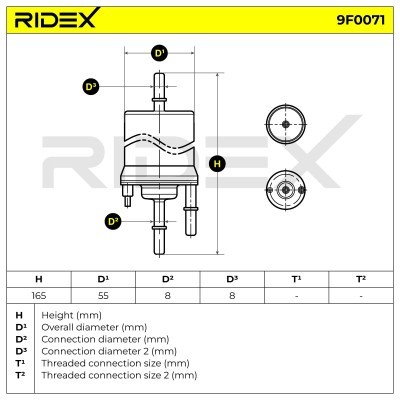 Fuel Filter RIDEX 9F0071 9F0071 - photo 5