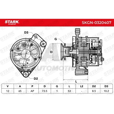 Alternator Stark SKGN-0320407 SKGN-0320407 - photo 8