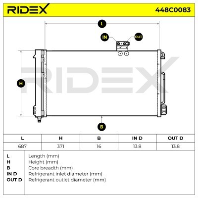 A/C condenser 448C0083 - photo 8