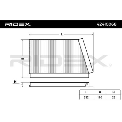 Cabin Air Filter RIDEX 424I0068 424I0068 - photo 2