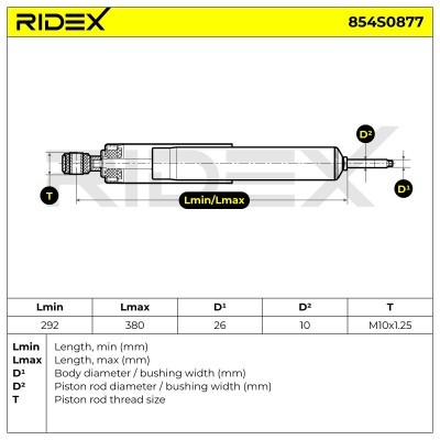 Shock Absorber RIDEX 854S0877 854S0877 - photo 6