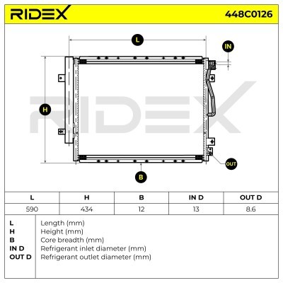 A/C condenser 448C0126 - photo 8