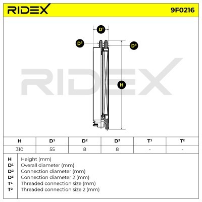Fuel Filter RIDEX 9F0216 9F0216 - photo 6