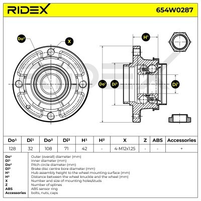 Wheel Bearing RIDEX 654W0287 654W0287 - photo 6