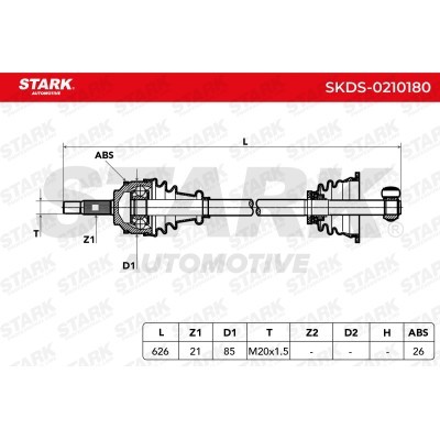 Drive Shaft Stark SKDS-0210180 SKDS-0210180 - photo 4