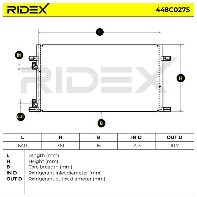 A/C condenser 448C0275 - photo 6