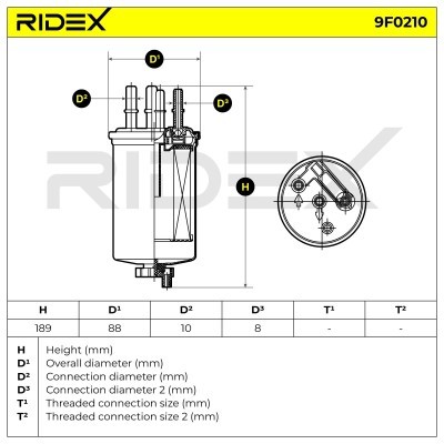 Fuel Filter RIDEX 9F0210 9F0210 - photo 5