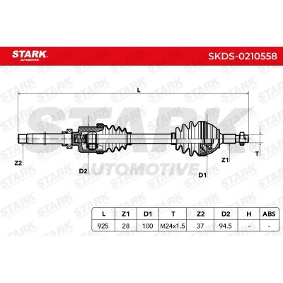 Drive Shaft Stark SKDS-0210558 SKDS-0210558 - photo 7