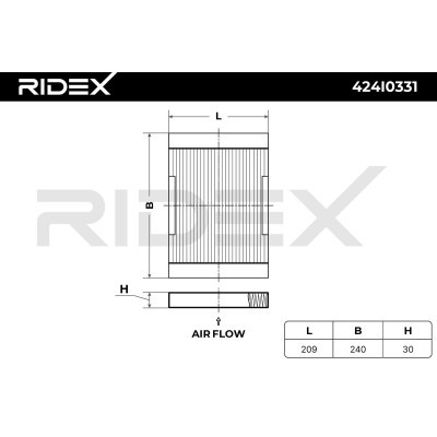 Cabin Air Filter RIDEX 424I0331 424I0331 - photo 6