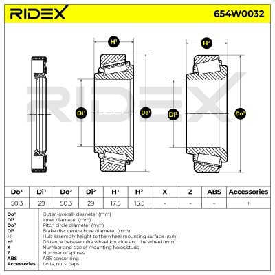 Wheel Bearing RIDEX 654W0032 654W0032 - photo 3