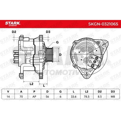 Alternator Stark SKGN-0321065 SKGN-0321065 - photo 5