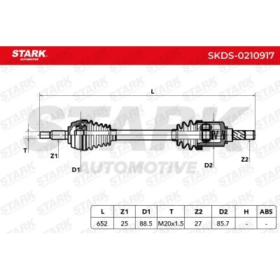 Drive Shaft Stark SKDS-0210917 SKDS-0210917 - photo 7
