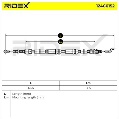 Cable Pull, Parking Brake RIDEX 124C0152 124C0152 - photo 5
