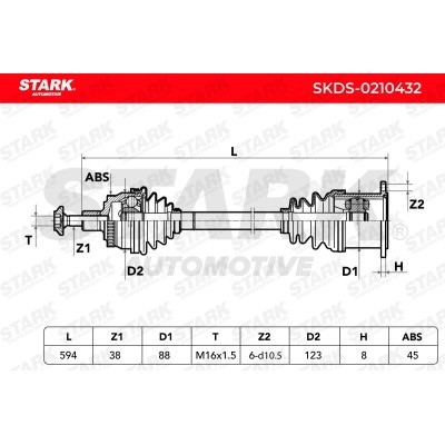 Drive Shaft Stark SKDS-0210432 SKDS-0210432 - photo 6