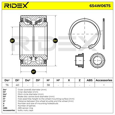Wheel Bearing RIDEX 654W0675 654W0675 - photo 5