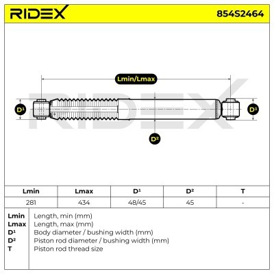 Shock Absorber RIDEX 854S2464 854S2464 - photo 8