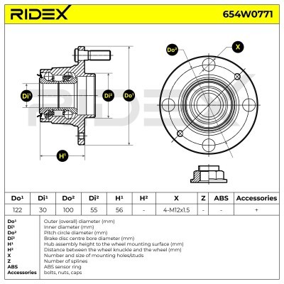 Wheel Bearing RIDEX 654W0771 654W0771 - photo 6
