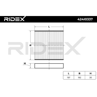 Cabin Air Filter RIDEX 424I0337 424I0337 - photo 6