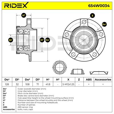 Wheel Bearing RIDEX 654W0034 654W0034 - photo 7