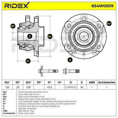 Wheel Bearing RIDEX 654W0509 654W0509 - photo 6