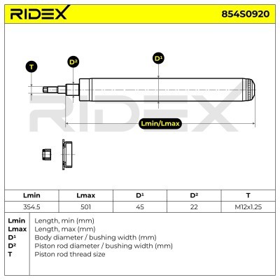 Shock Absorber RIDEX 854S0920 854S0920 - photo 4