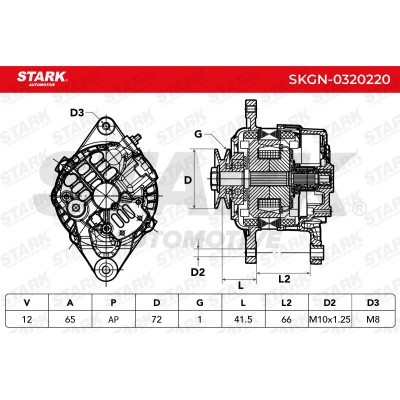 Alternator Stark SKGN-0320220 SKGN-0320220 - photo 6