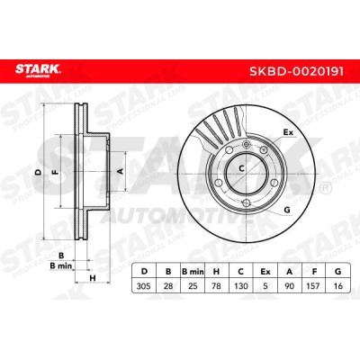 Brake Disc Stark SKBD-0020191 SKBD-0020191 - photo 7