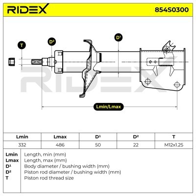 Shock Absorber RIDEX 854S0300 854S0300 - photo 9