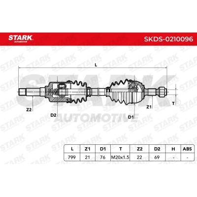 Drive Shaft Stark SKDS-0210096 SKDS-0210096 - photo 7
