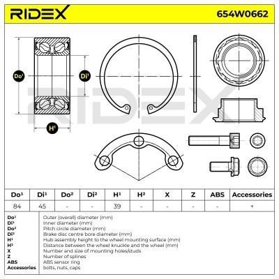 Wheel Bearing RIDEX 654W0662 654W0662 - photo 9