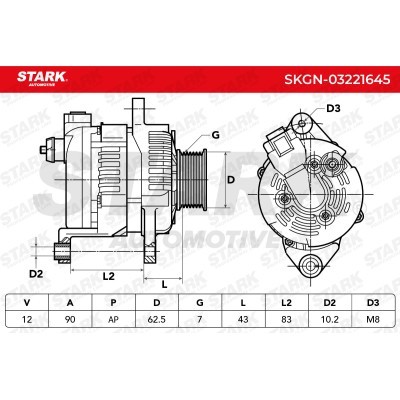 Alternator Stark SKGN-03221645 SKGN-03221645 - photo 5