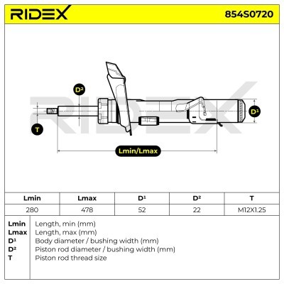 Shock Absorber RIDEX 854S0720 854S0720 - photo 9