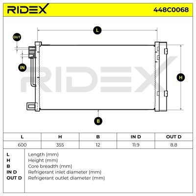 A/C condenser 448C0068 - photo 8