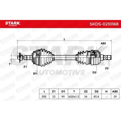 Drive Shaft Stark SKDS-0210168 SKDS-0210168 - photo 6