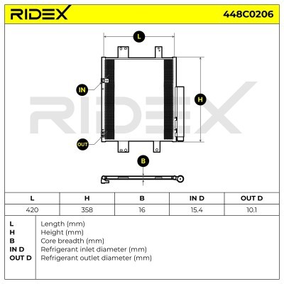 A/C condenser 448C0206 - photo 7