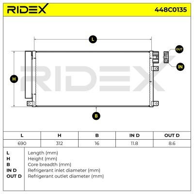 A/C condenser 448C0135 - photo 7