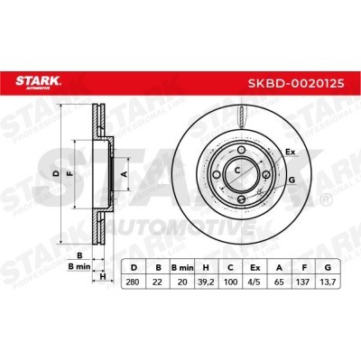 Brake Disc Stark SKBD-0020125 SKBD-0020125 - photo 7