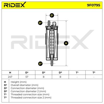 Fuel Filter RIDEX 9F0795 9F0795 - photo 6