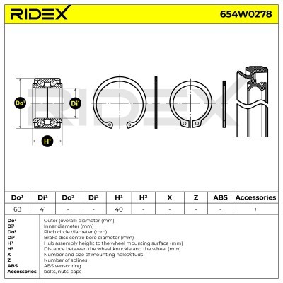 Wheel Bearing RIDEX 654W0278 654W0278 - photo 7