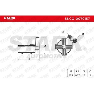 Ignition Coil Stark SKCO-0070157 SKCO-0070157 - photo 3