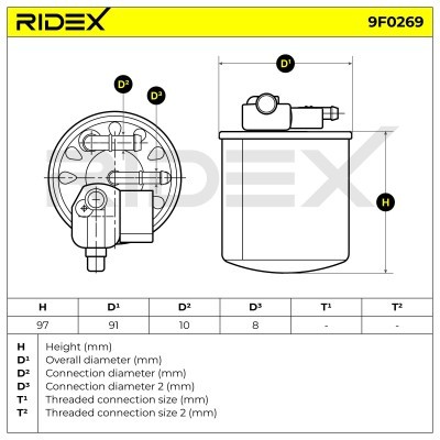 Fuel Filter RIDEX 9F0269 9F0269 - photo 7