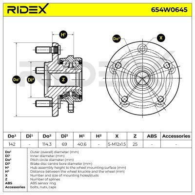 Wheel Bearing RIDEX 654W0645 654W0645 - photo 7