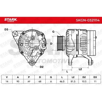 Alternator Stark SKGN-0321114 SKGN-0321114 - photo 7