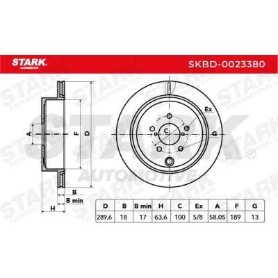 Brake Disc Stark SKBD-0023380 SKBD-0023380 - photo 3