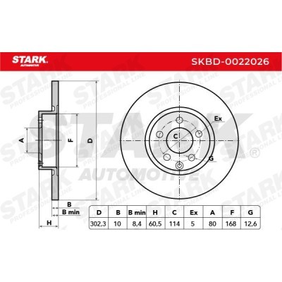 Brake Disc Stark SKBD-0022026 SKBD-0022026 - photo 4