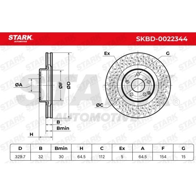 Brake Disc Stark SKBD-0022344 SKBD-0022344 - photo 4