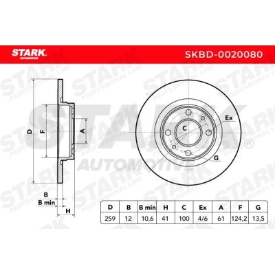 Brake Disc Stark SKBD-0020080 SKBD-0020080 - photo 7